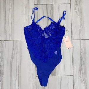 Royal Blue Lace Bodysuit